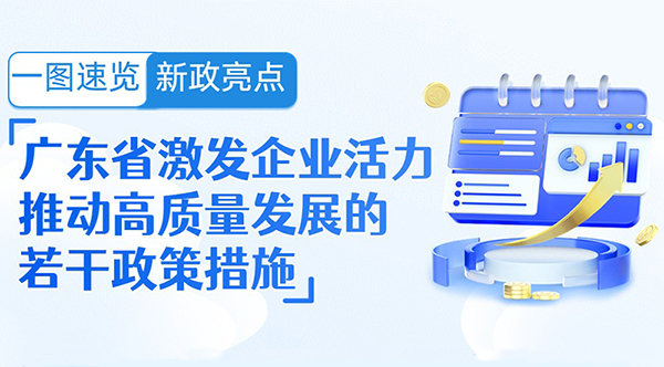 一圖速覽新政亮點 | 廣東省激發(fā)企業(yè)活力推動高質(zhì)量發(fā)展的若干政策措施