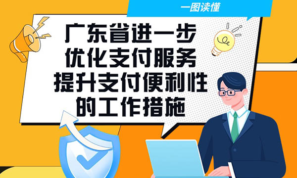 一圖讀懂廣東省進(jìn)一步優(yōu)化支付服務(wù)提升支付便利性的工作措施